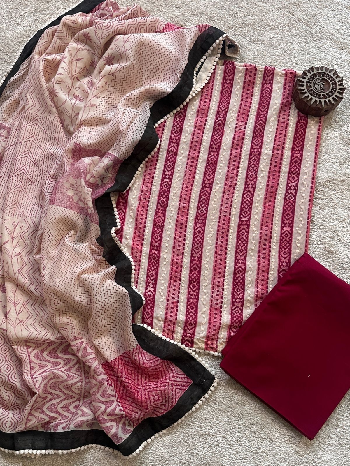 Premium Muslin Embroidered Set