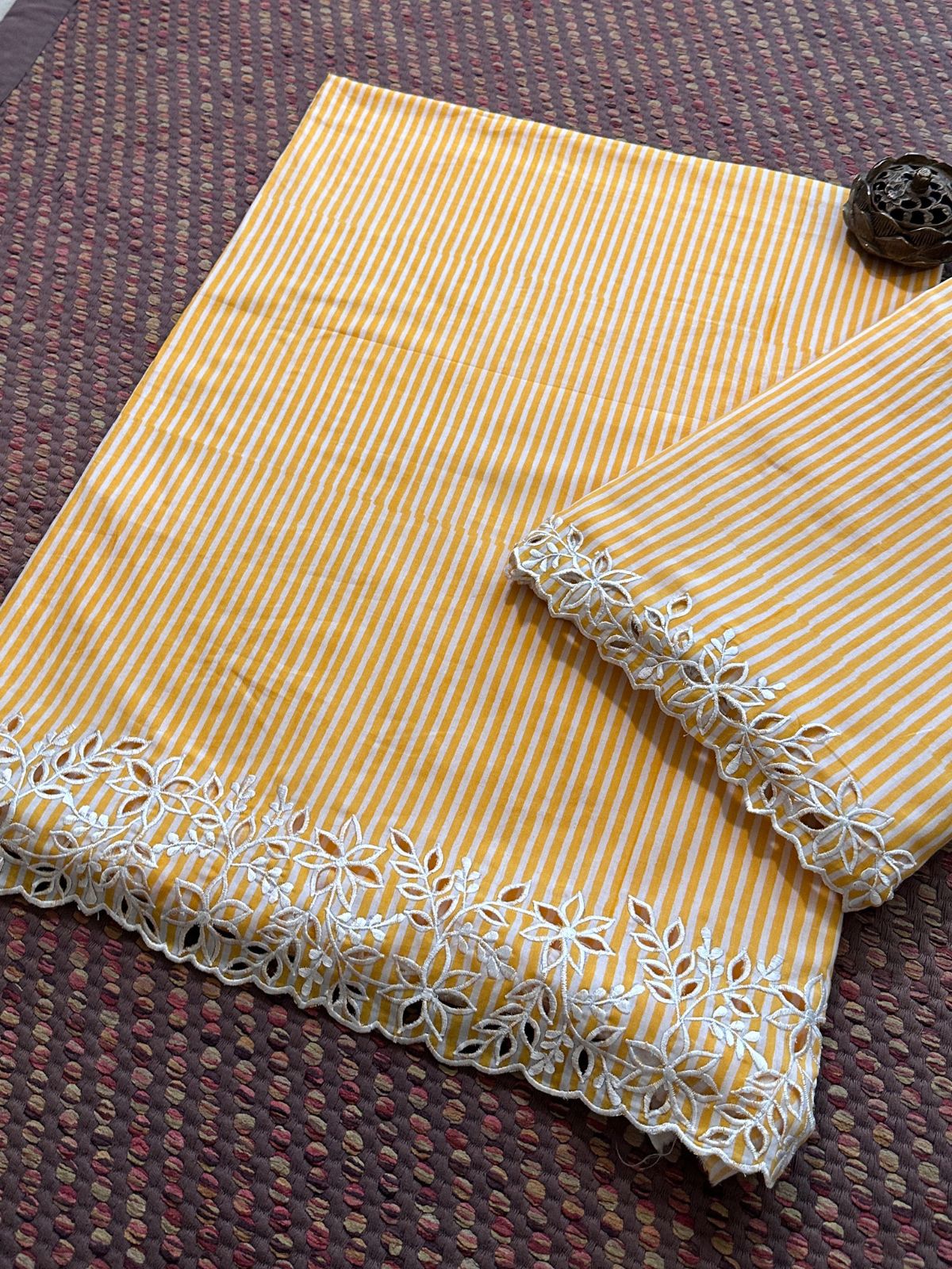 Sun-rays Set - Coord Set with Cutwork Embroidery