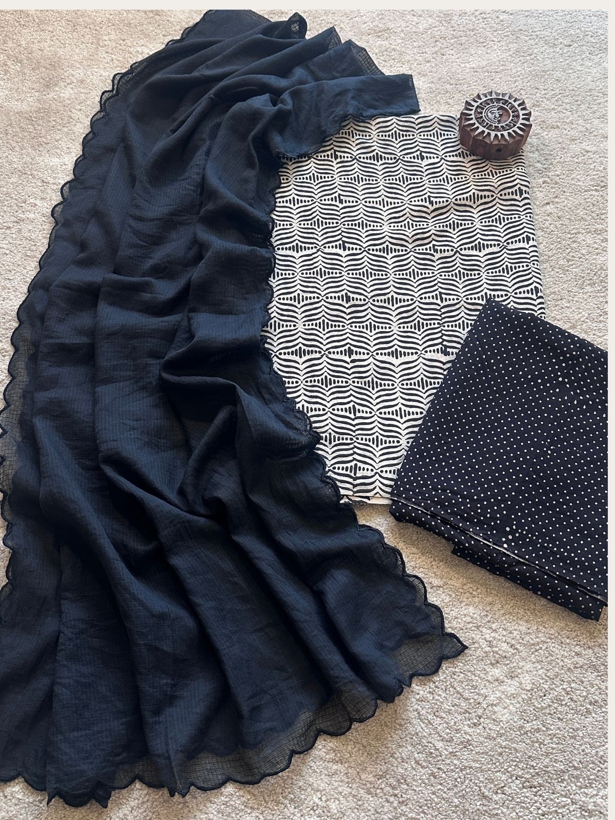 Noori Unstitched  Set