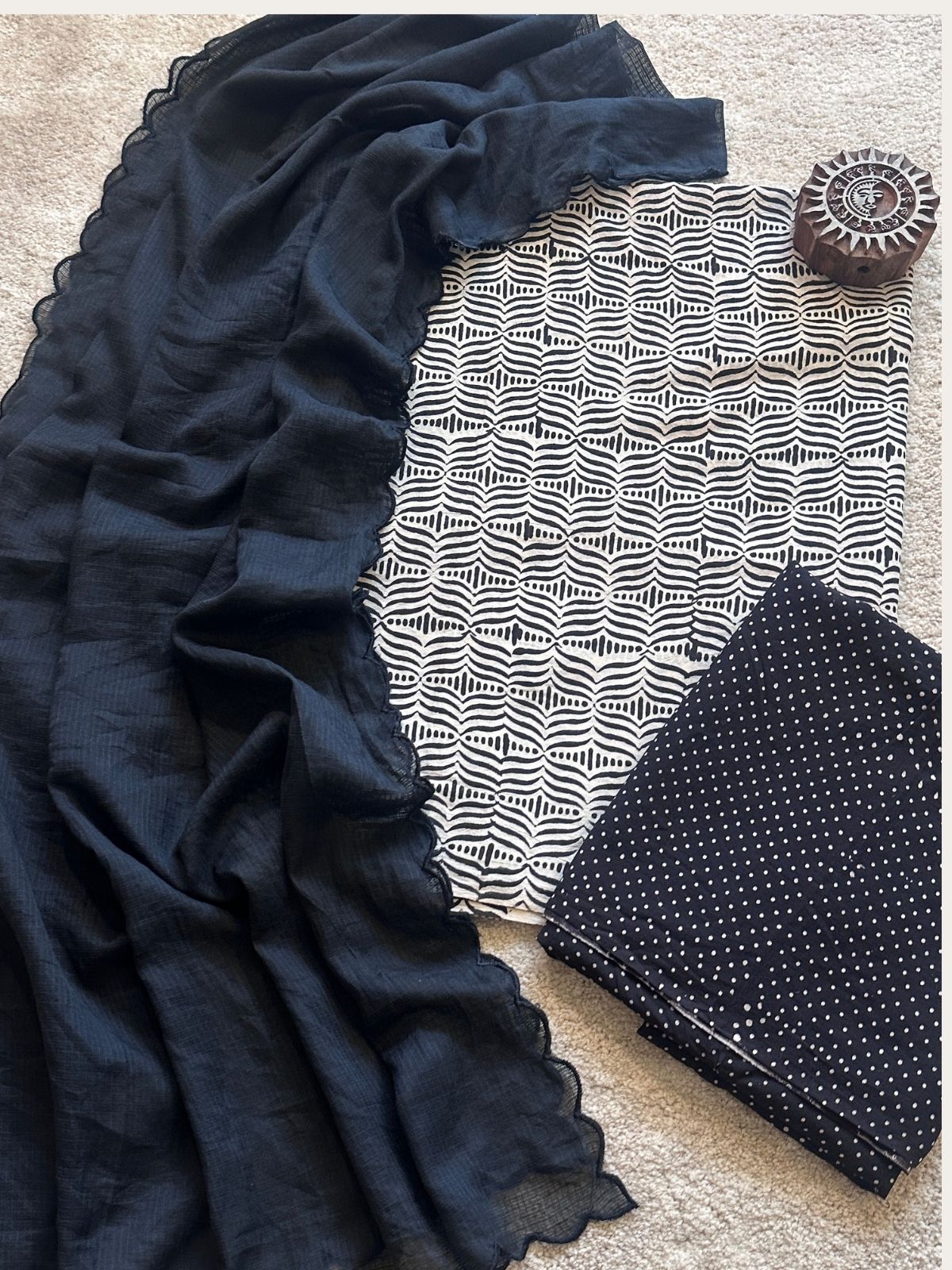 Noori Unstitched  Set