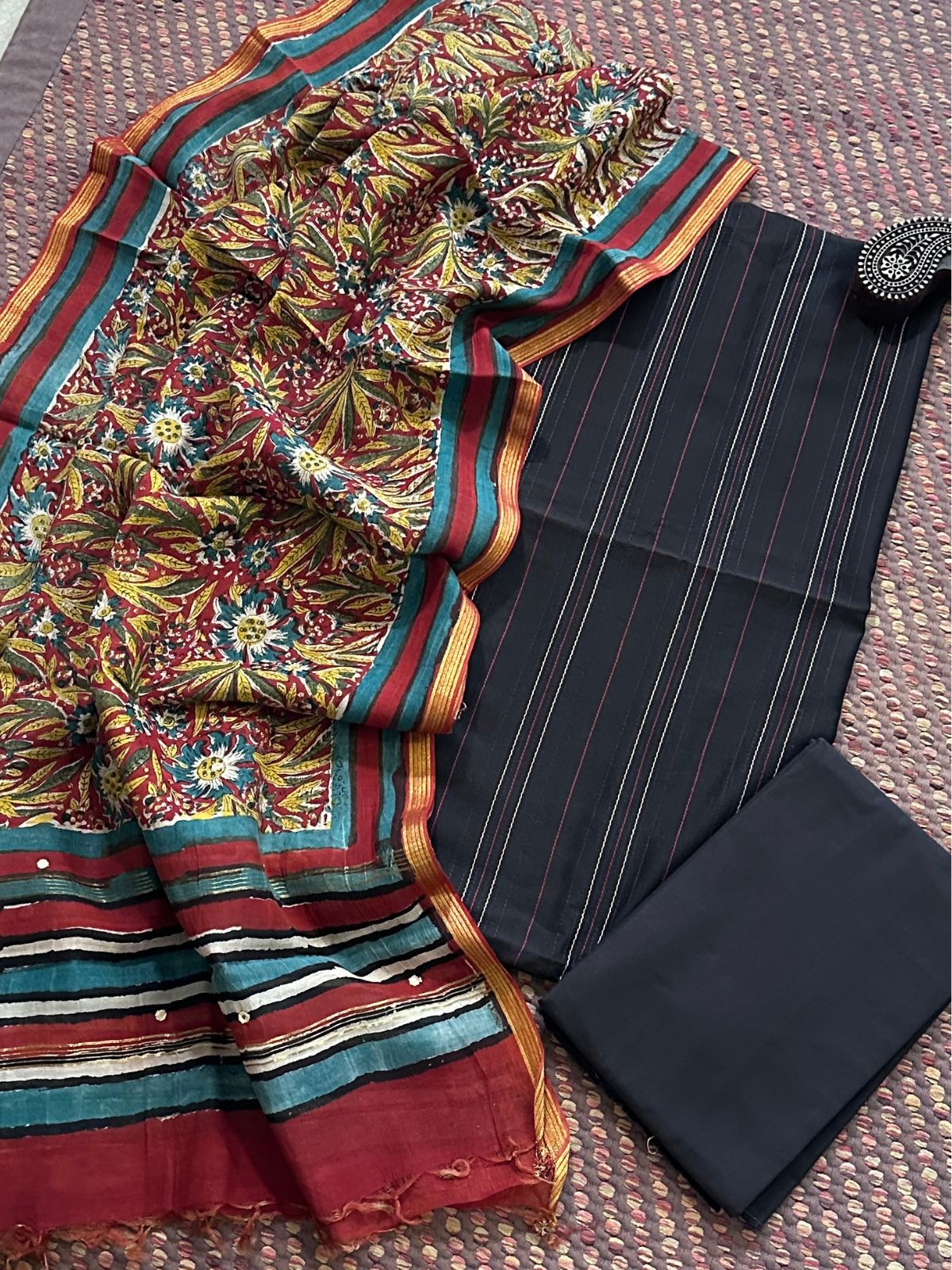 Premium Maheshwari Silk Set