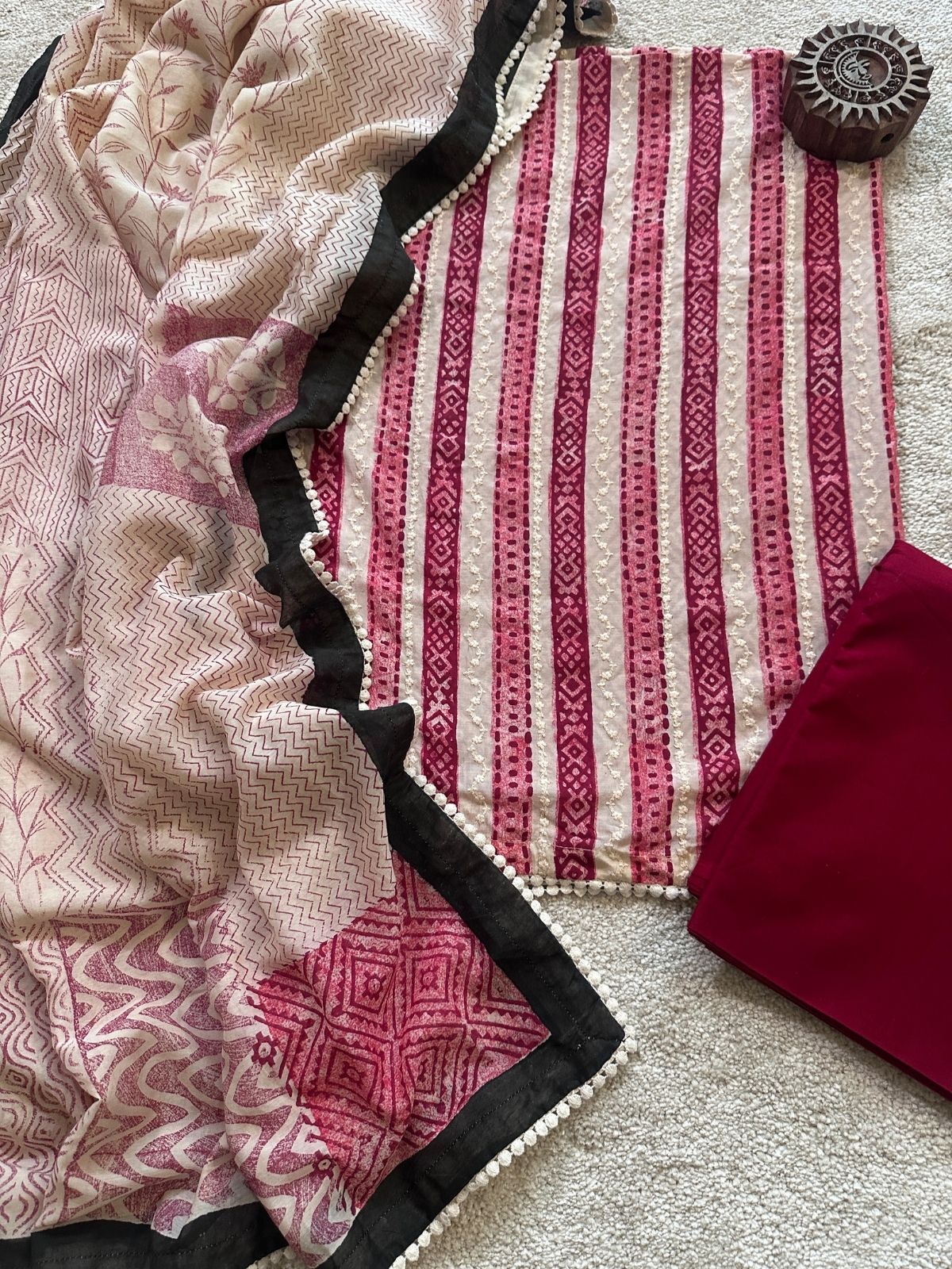 Premium Muslin Embroidered Set