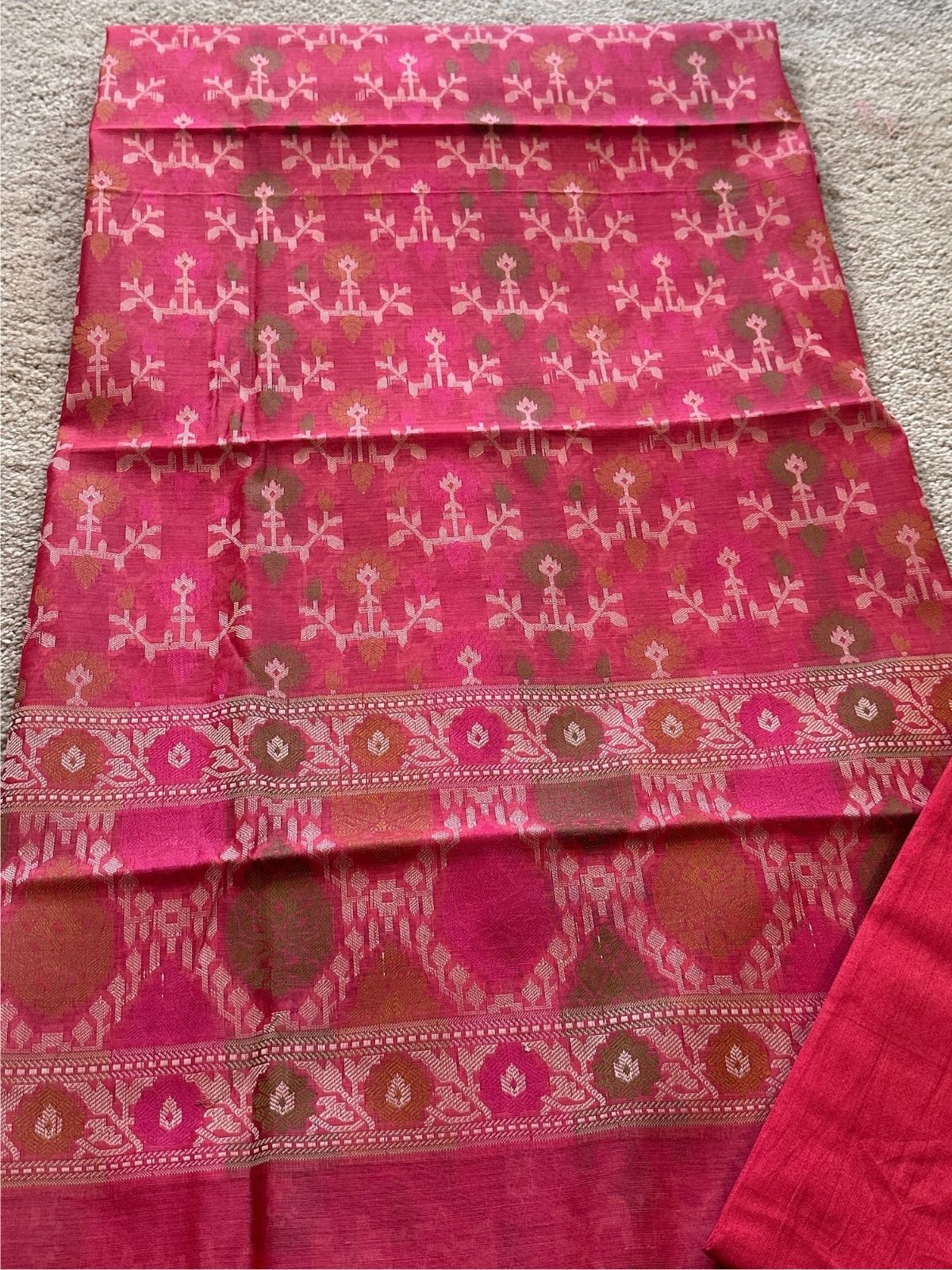 Rani- Jamdani Cotton Unstitched Set