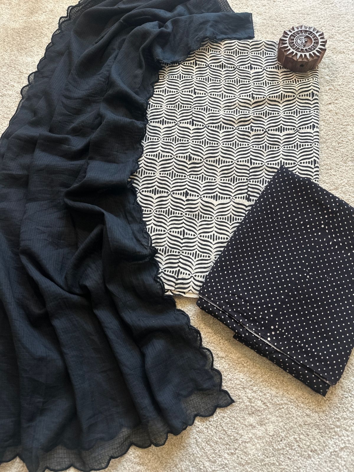 Noori Unstitched  Set