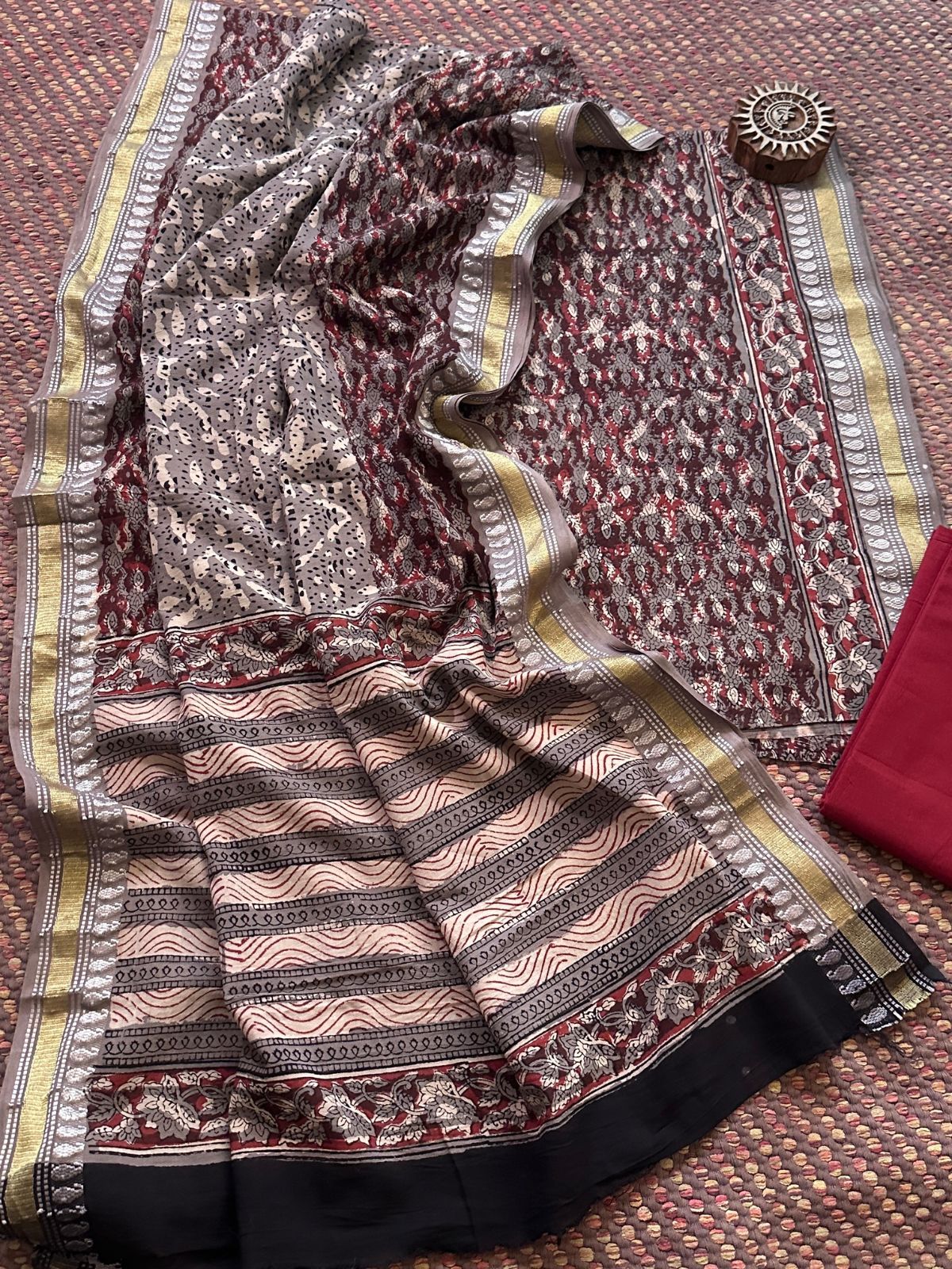 Pure Cotton Unstitched Set with Cotton Dupatta