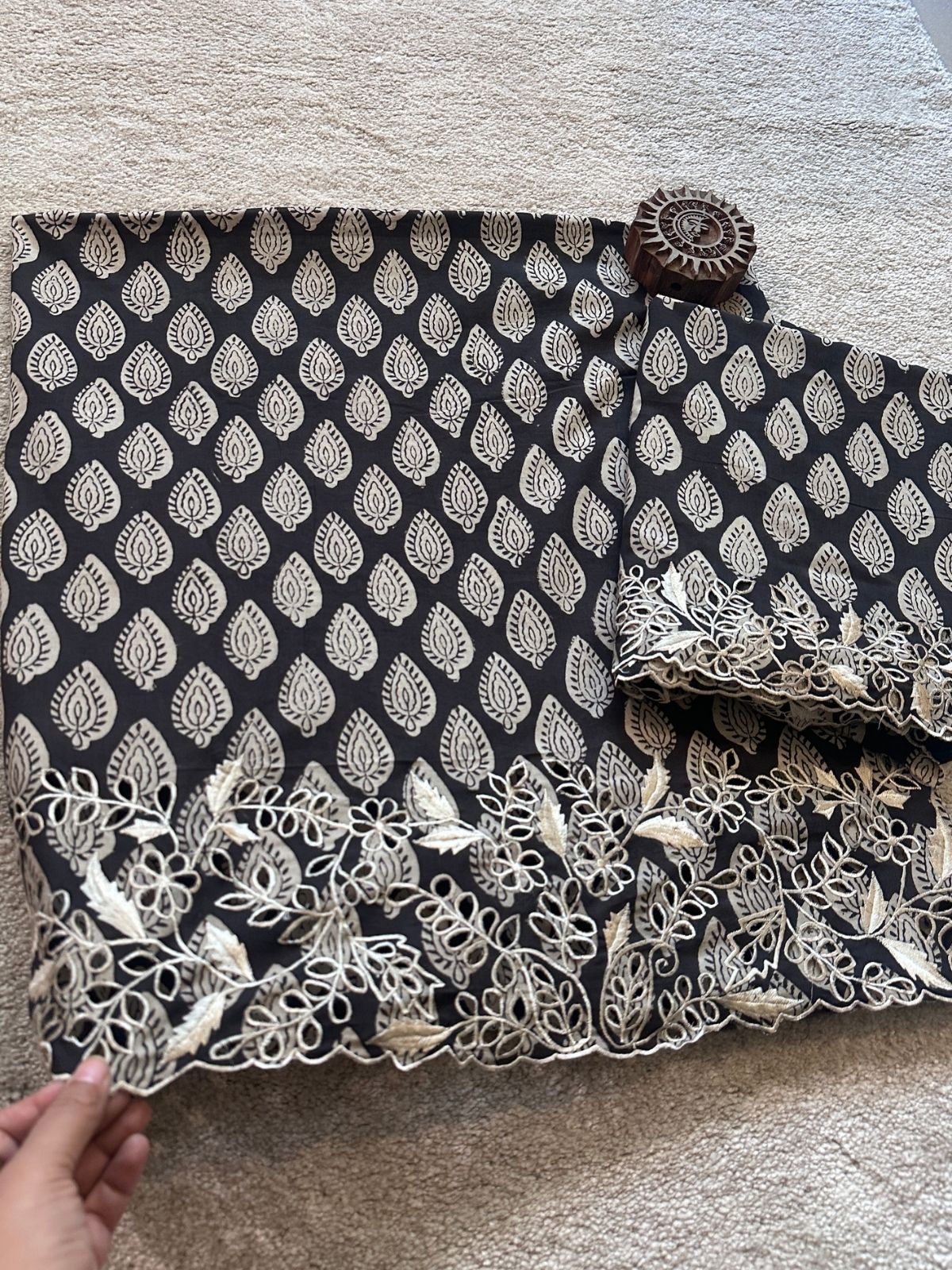 Shadow- Coord Set with Cutwork Embroidery