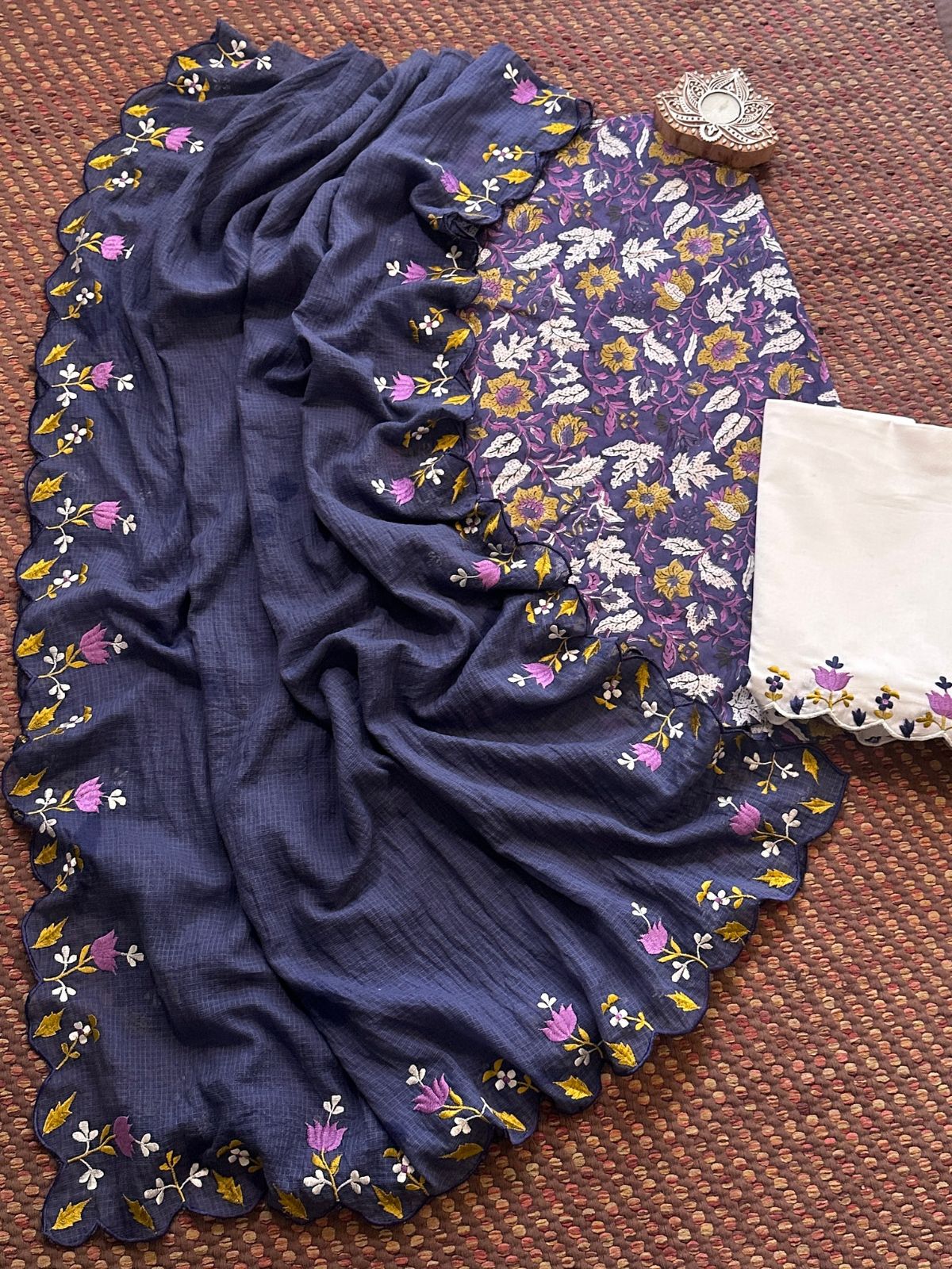 Pure Cotton Fabric with embroidered dupatta and bottom