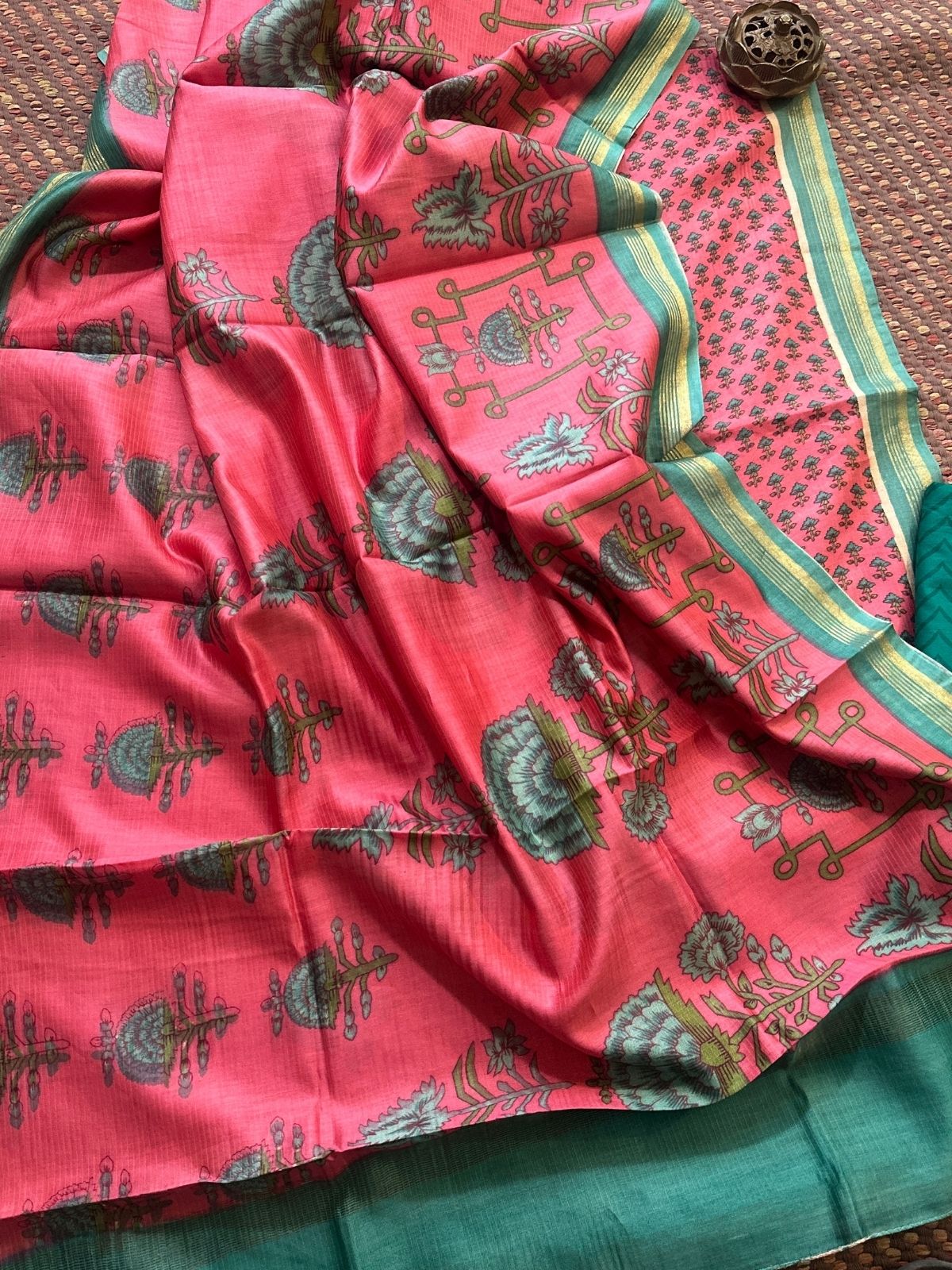 Maheshwari Silk Cotton Handblocked Set