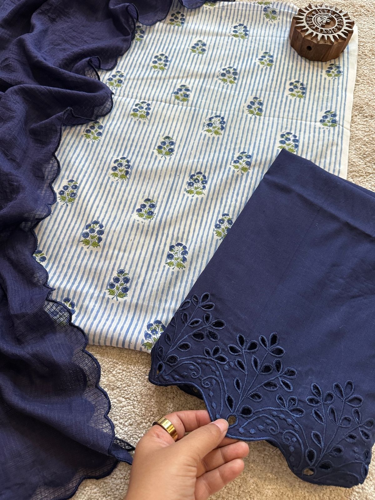 Indigo Bloom Set