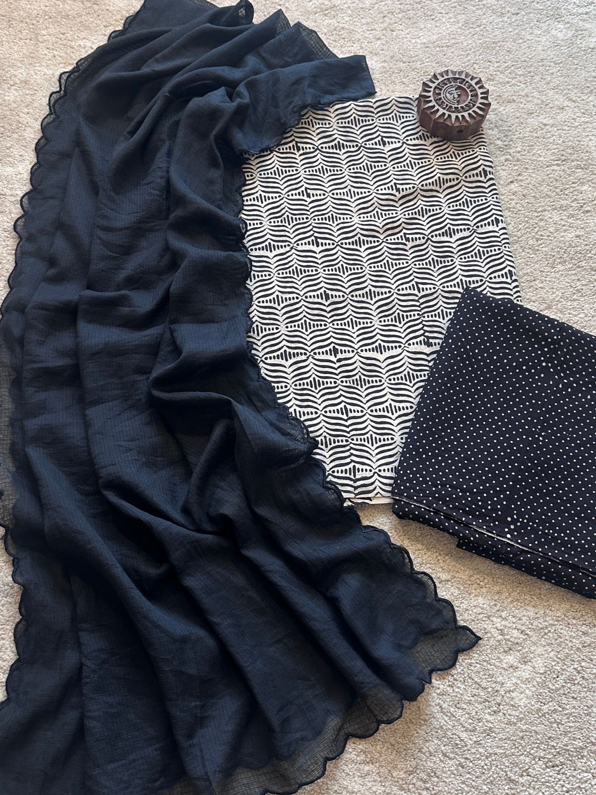 Noori Unstitched  Set