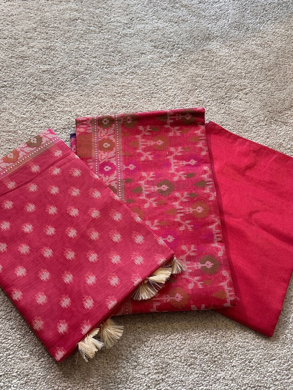 Rani- Jamdani Cotton Unstitched Set