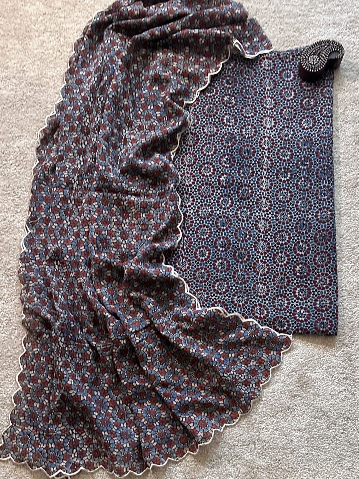 Zoya Set - Ajrak Unstiched