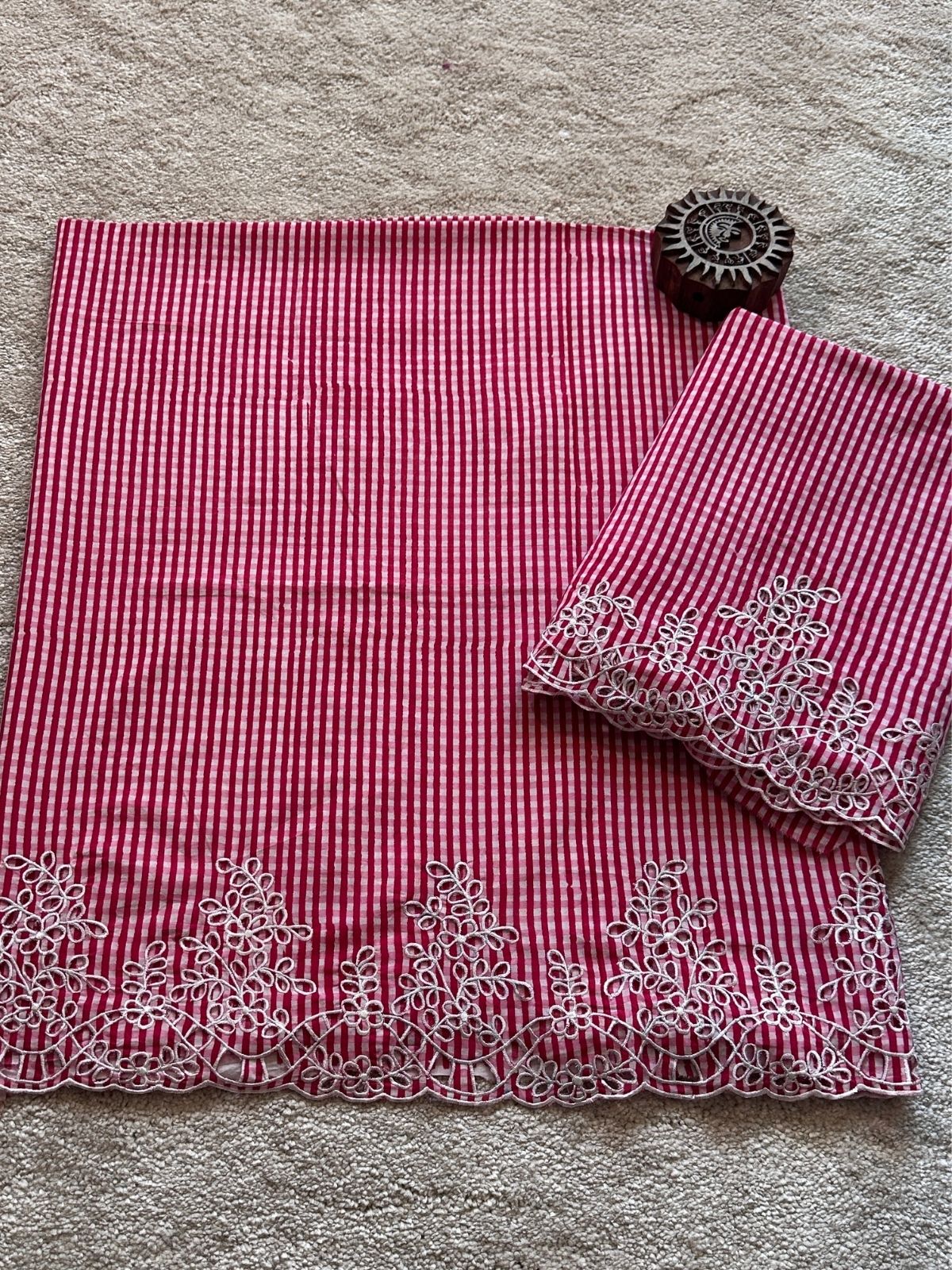 Roseate Set - Coord Set with Cutwork Embroidery