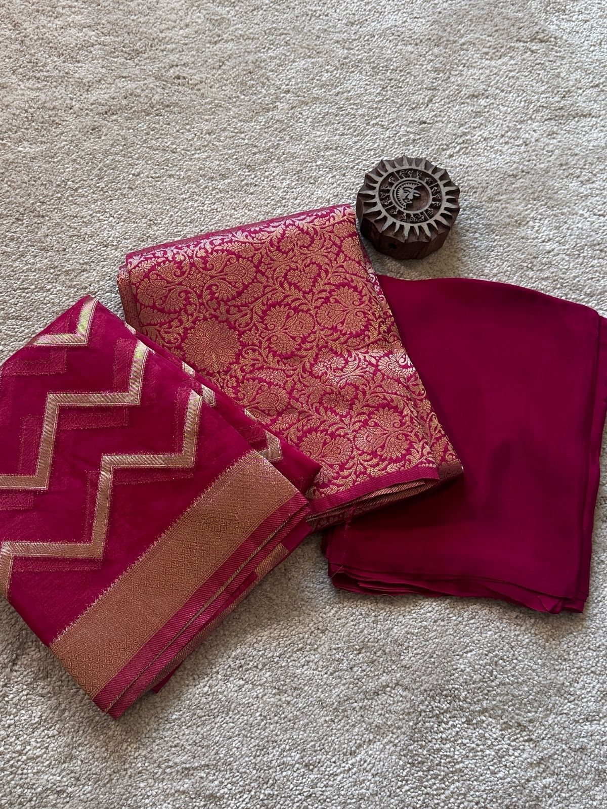 Seher- Premium Brocade Silk Unstitched Set