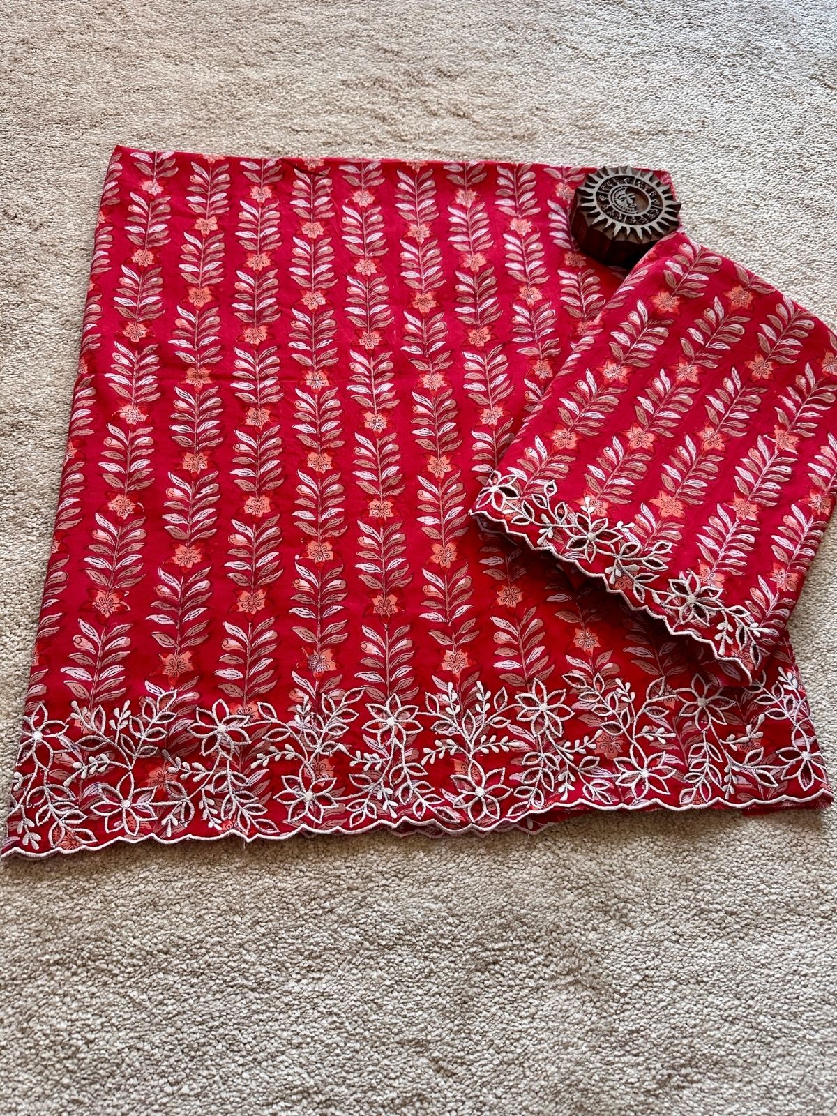 Palash Coord Set- with Cutwork Embroidery