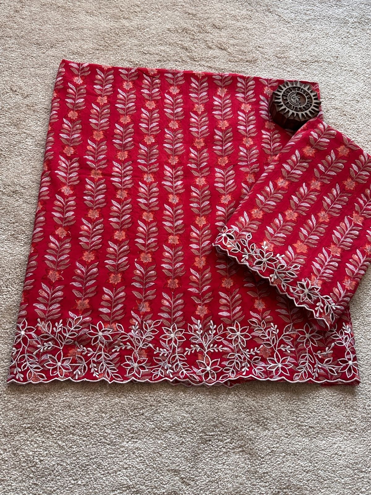 Palash Coord Set- with Cutwork Embroidery