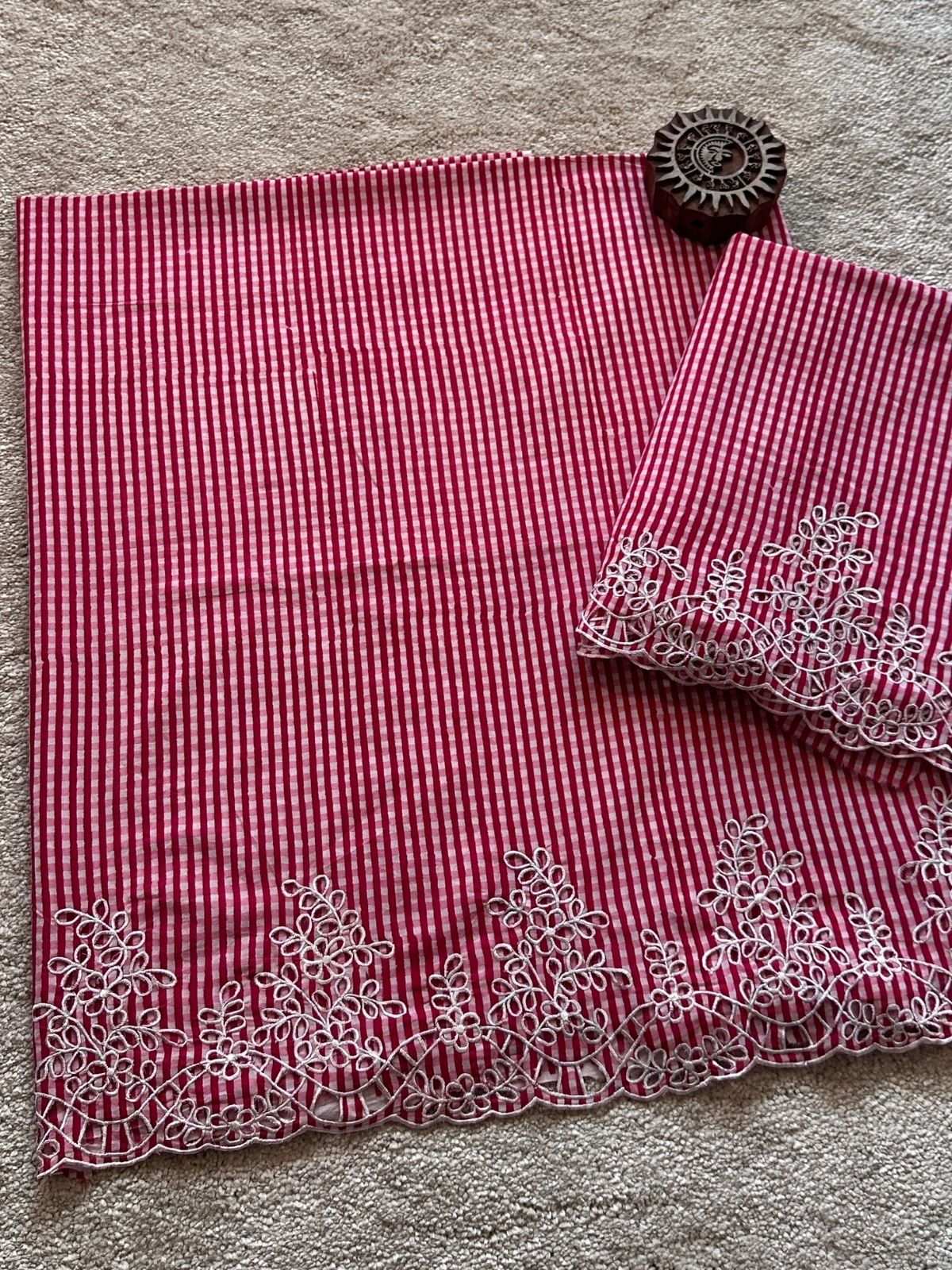 Roseate Set - Coord Set with Cutwork Embroidery