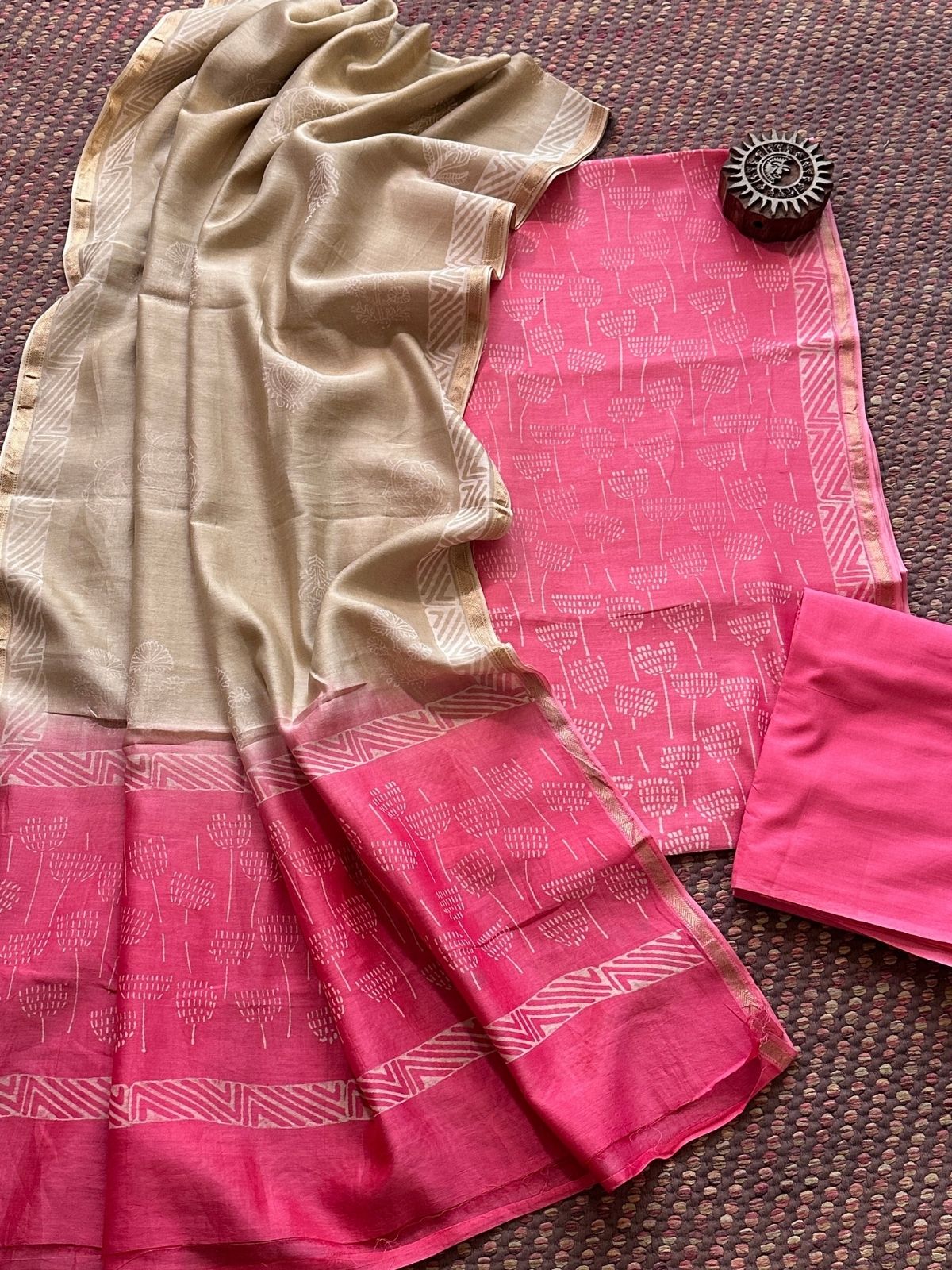 Premium Maheshwari Silk Set