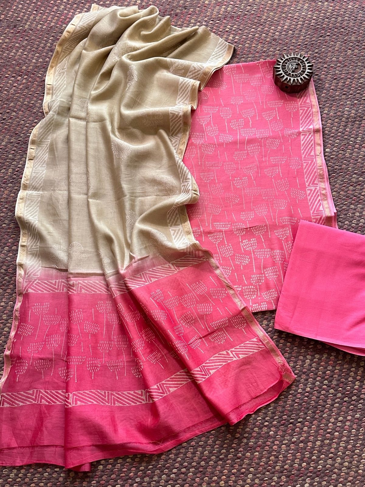 Premium Maheshwari Silk Set