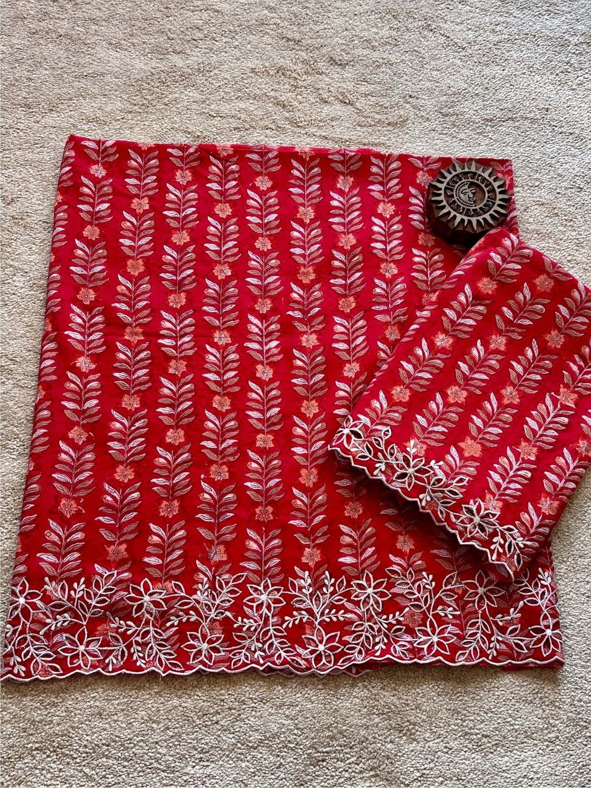 Palash Coord Set- with Cutwork Embroidery