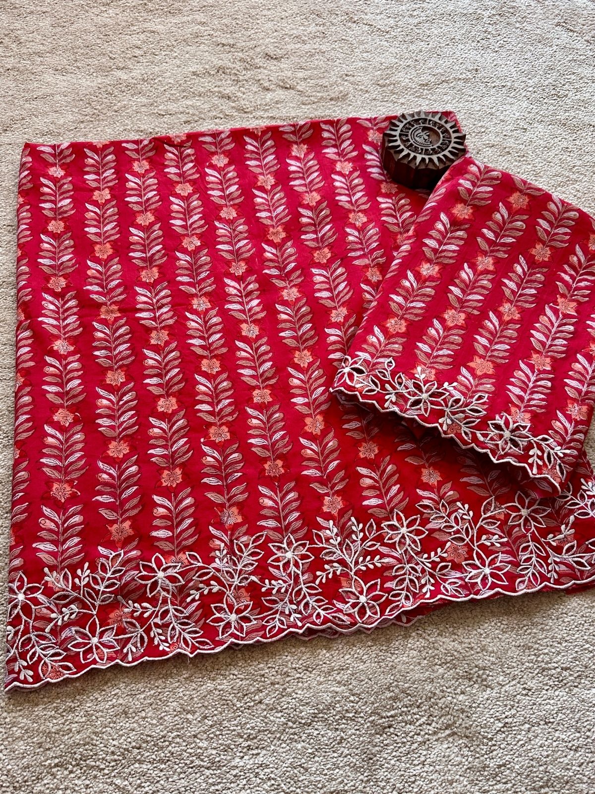 Palash Coord Set- with Cutwork Embroidery