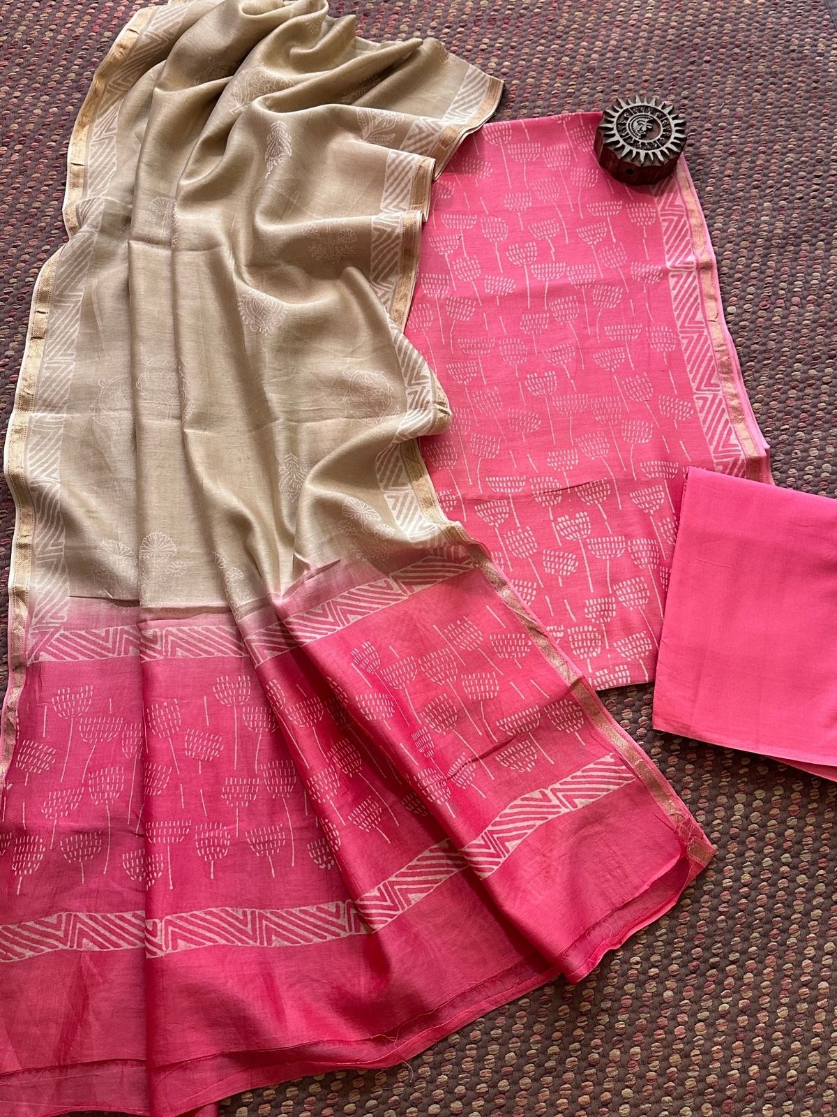 Premium Maheshwari Silk Set