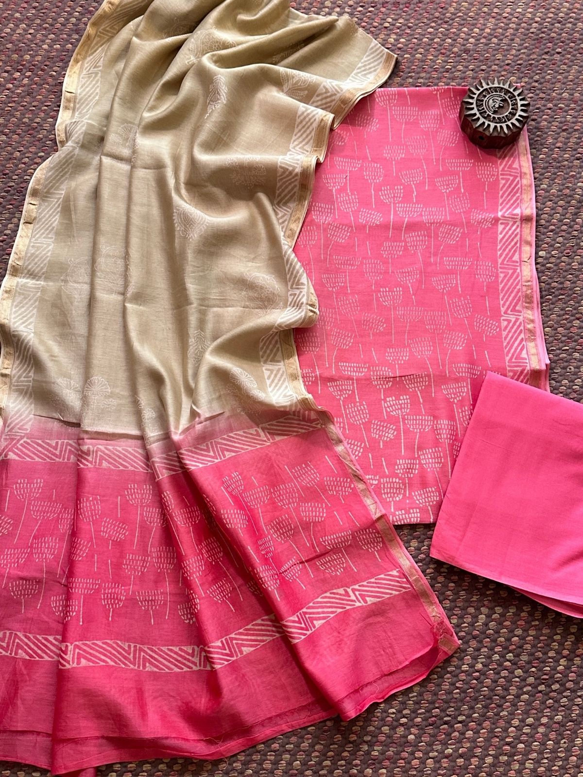 Premium Maheshwari Silk Set