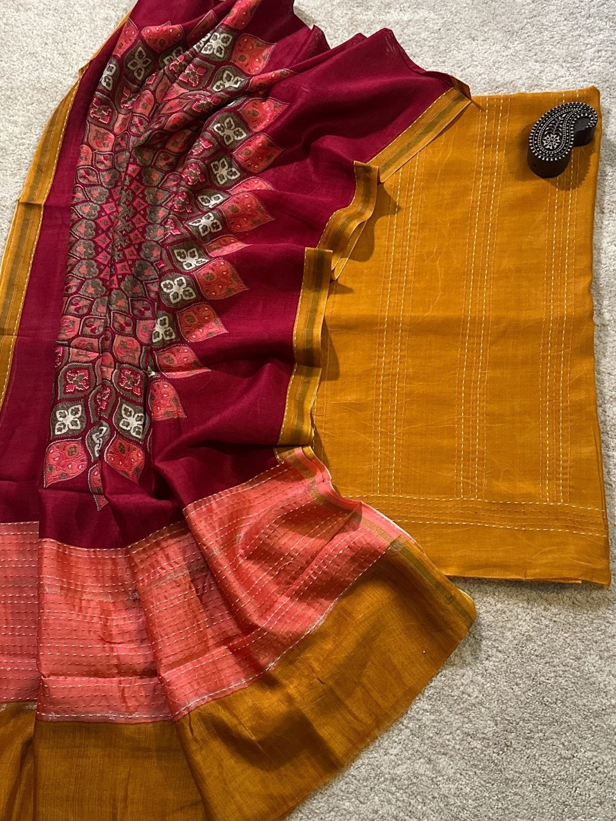 Heena -Premium Maheshwari Silk Set