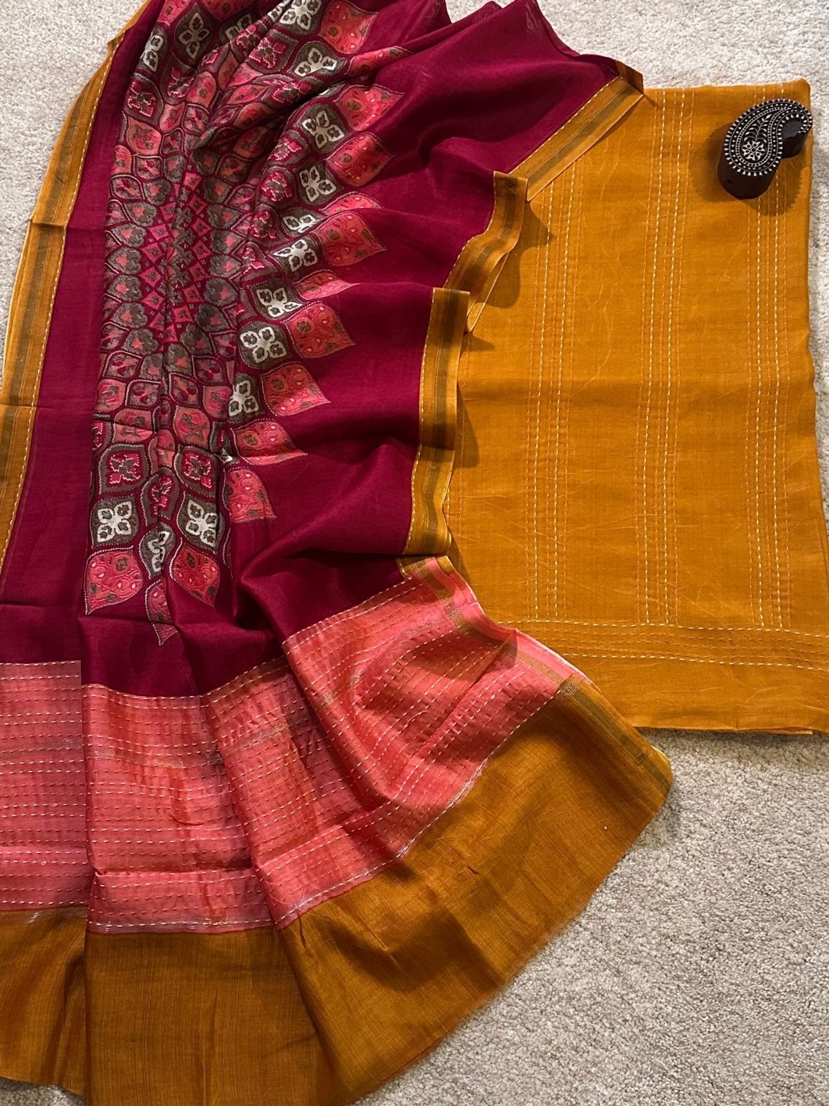 Heena -Premium Maheshwari Silk Set