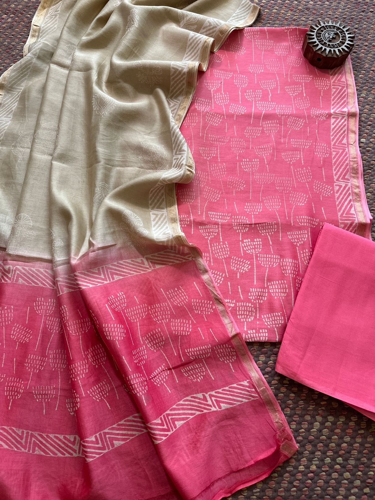 Premium Maheshwari Silk Set