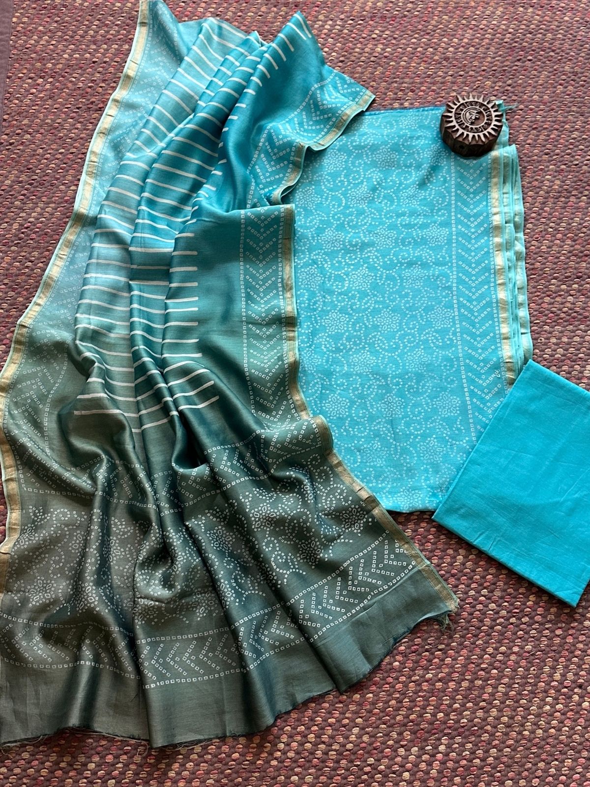Premium Maheshwari Silk Set