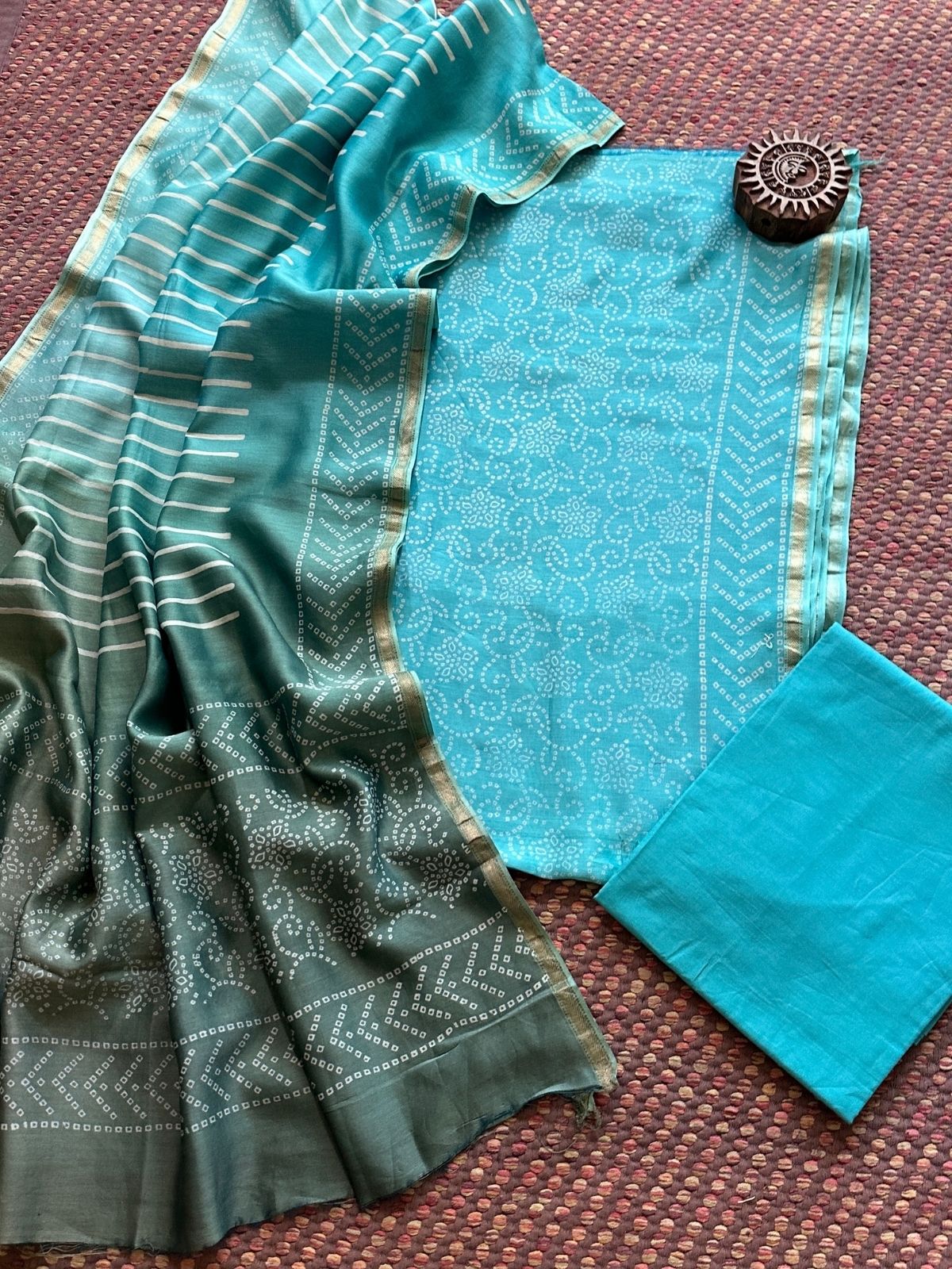 Premium Maheshwari Silk Set