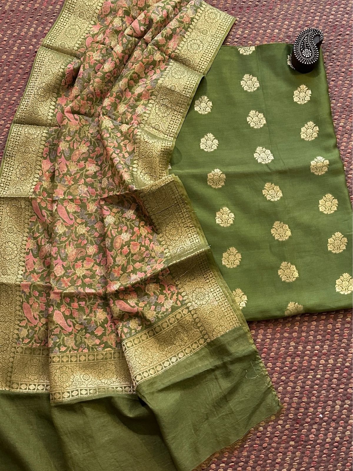 Maheshwari Silk with Benarsi Weave