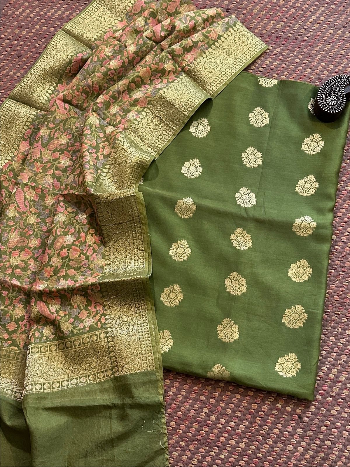 Maheshwari Silk with Benarsi Weave