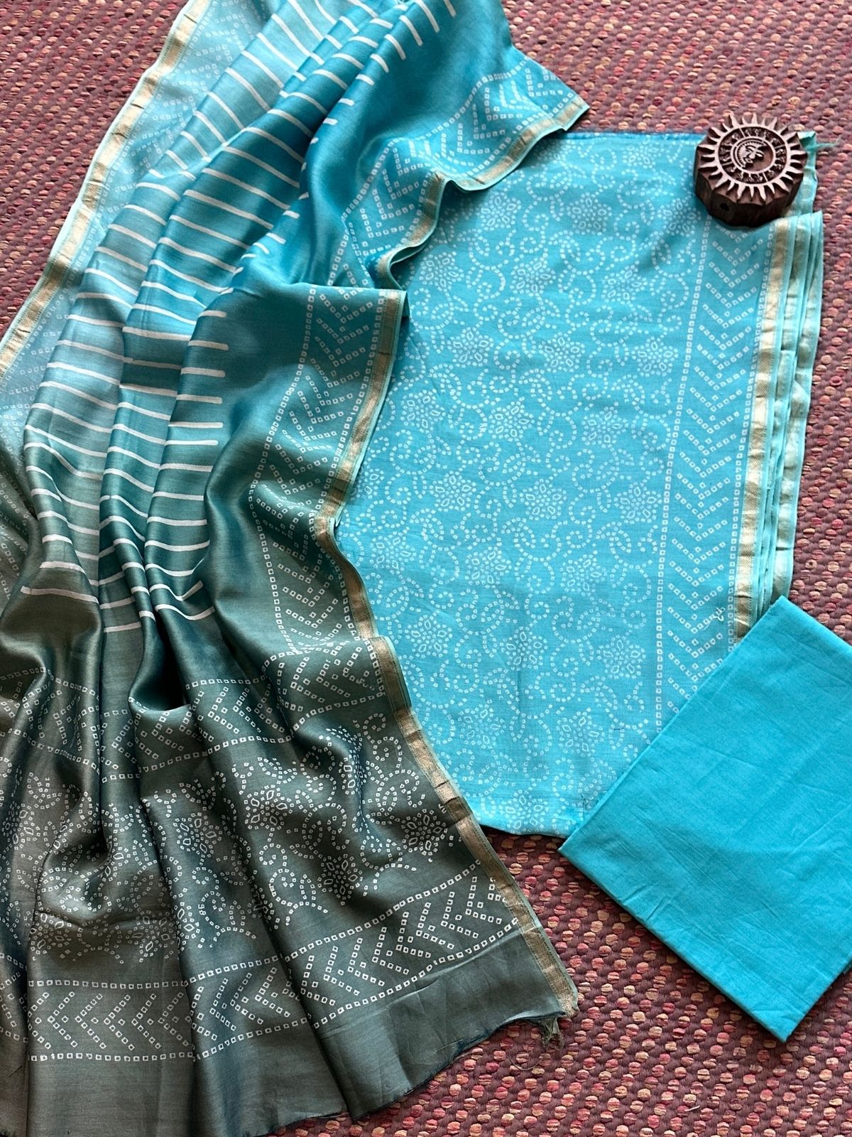 Premium Maheshwari Silk Set