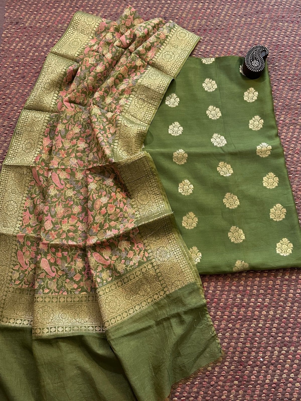Maheshwari Silk with Benarsi Weave