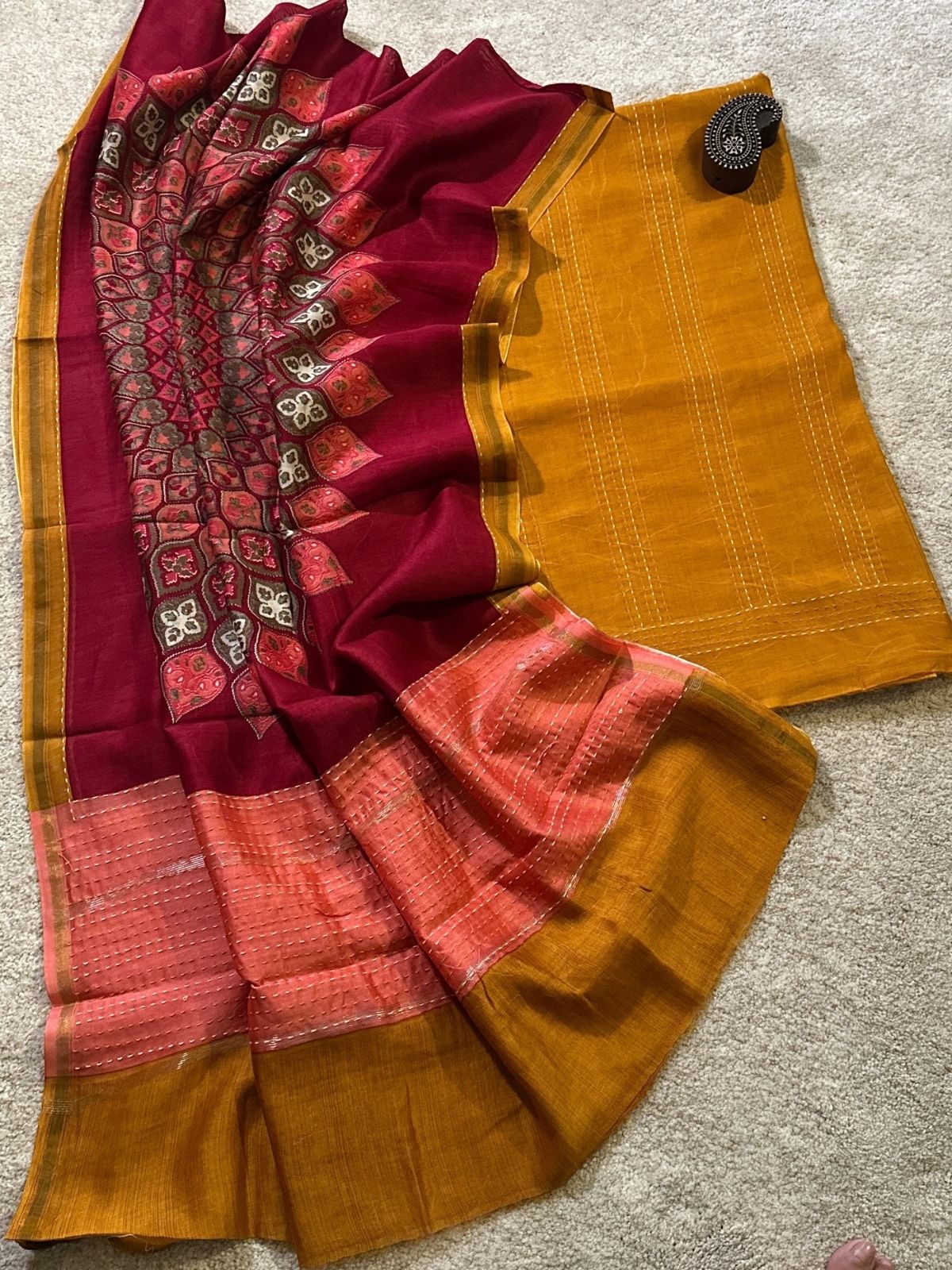 Heena -Premium Maheshwari Silk Set