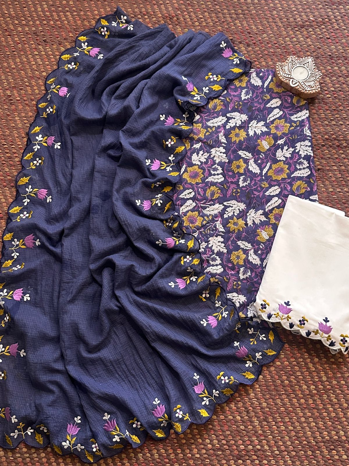 Pure Cotton Fabric with embroidered dupatta and bottom