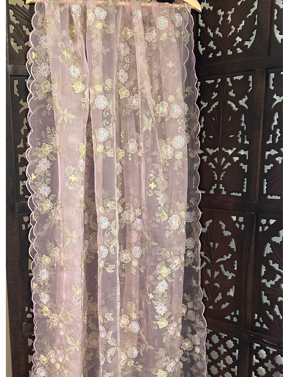Premium Pure Organza Embroidered Dupatta