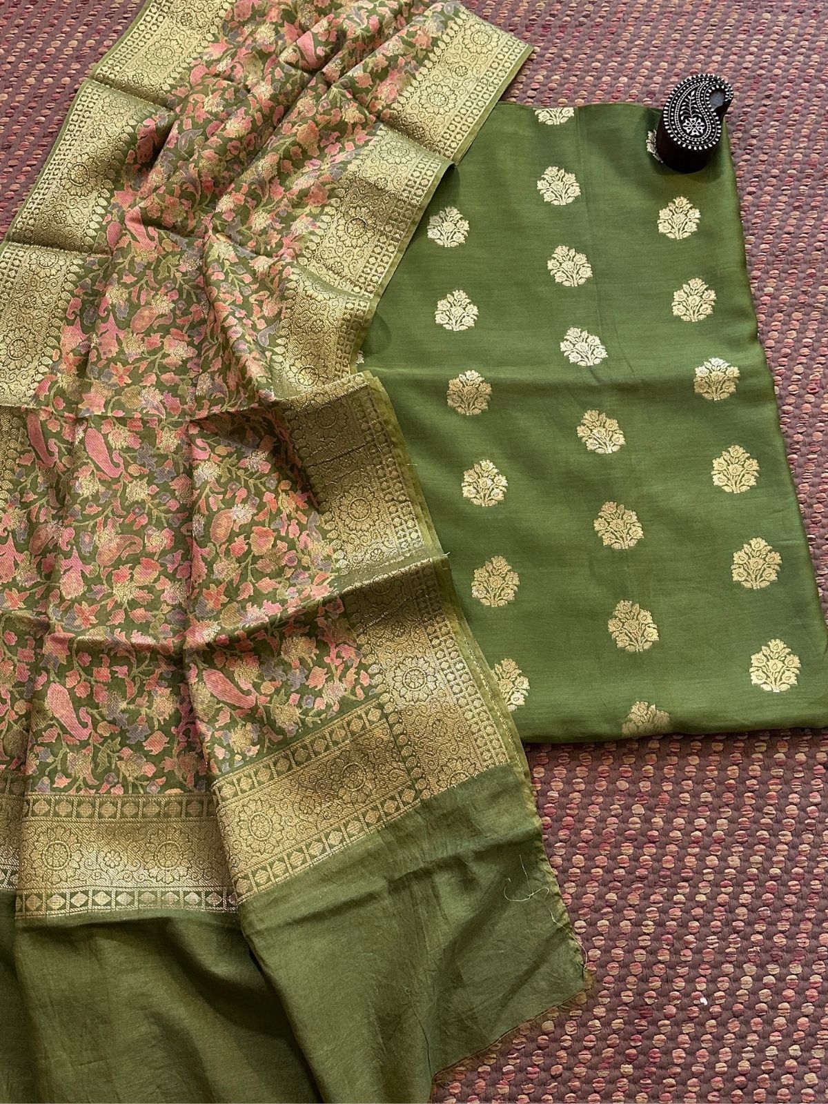 Maheshwari Silk with Benarsi Weave