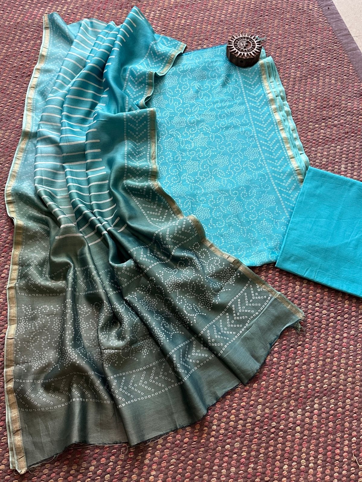Premium Maheshwari Silk Set
