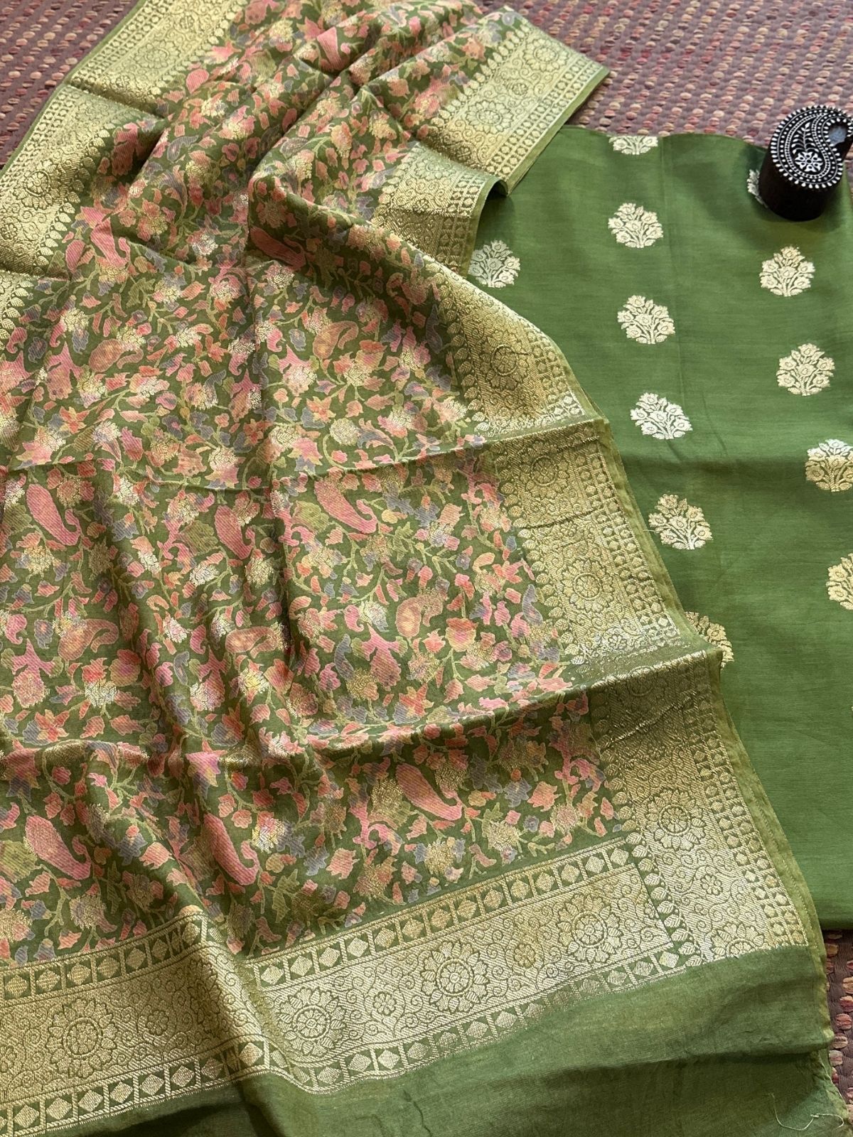 Maheshwari Silk with Benarsi Weave