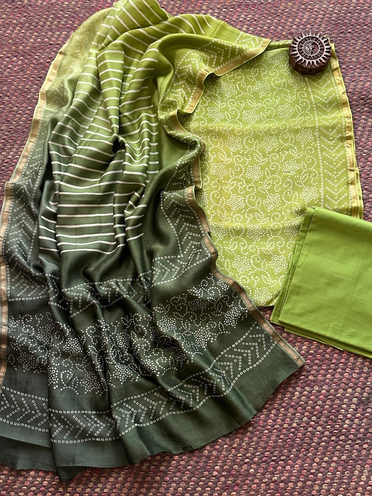Premium Maheshwari Silk Set