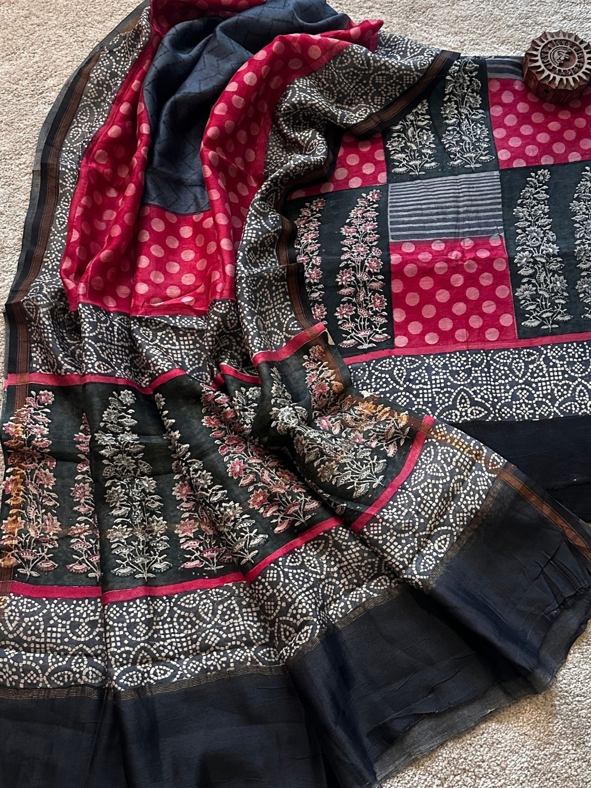 Zohra - Maheshwari Silk Unstitched Set