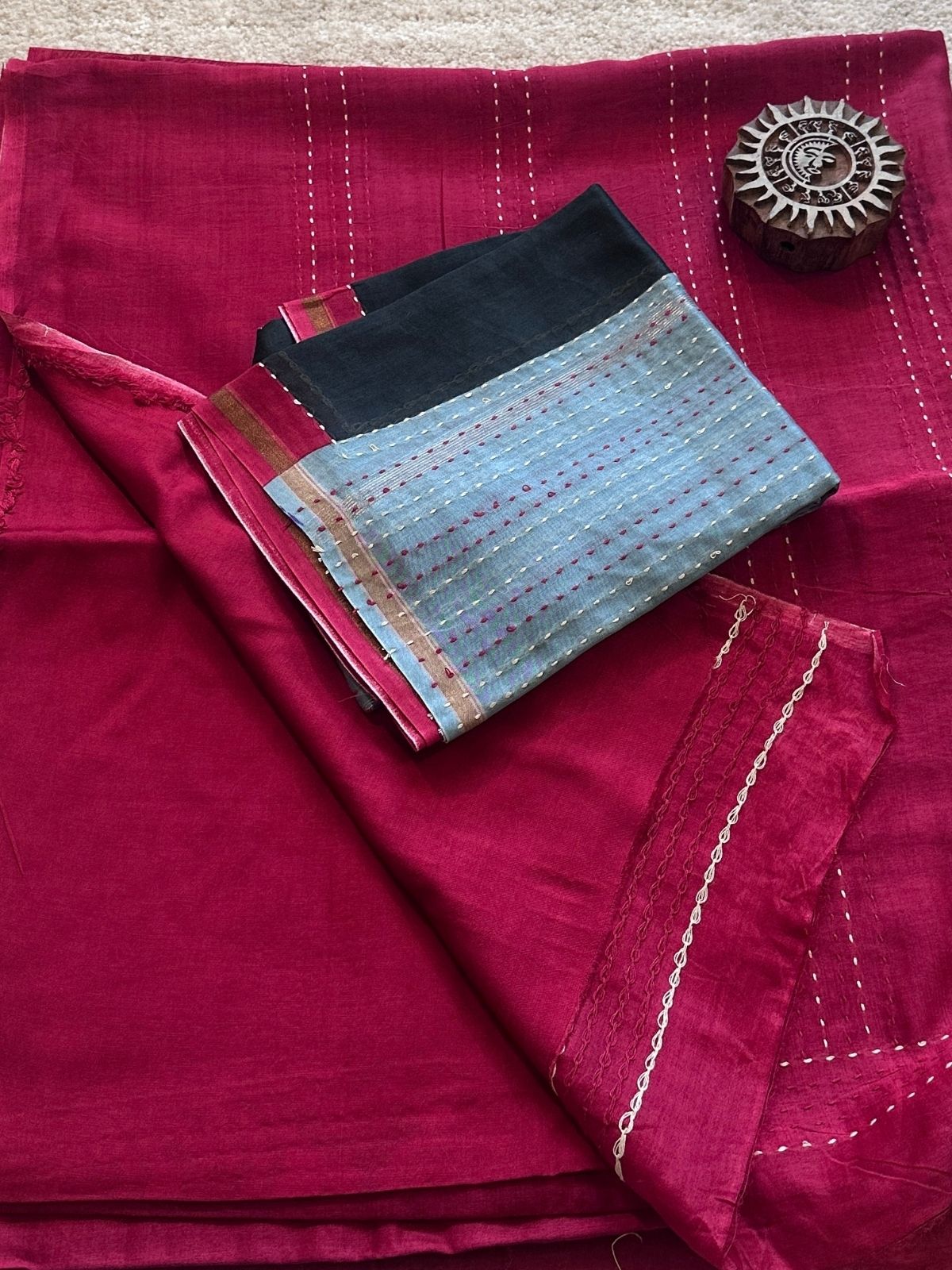 Gulmeher-Premium Maheshwari Silk Set