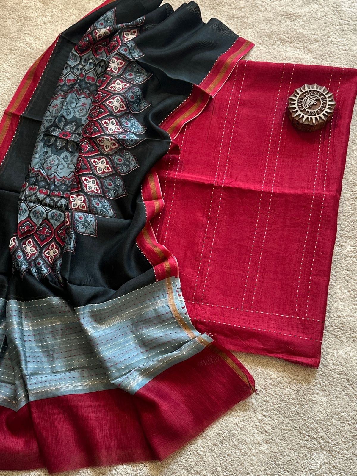 Gulmeher-Premium Maheshwari Silk Set