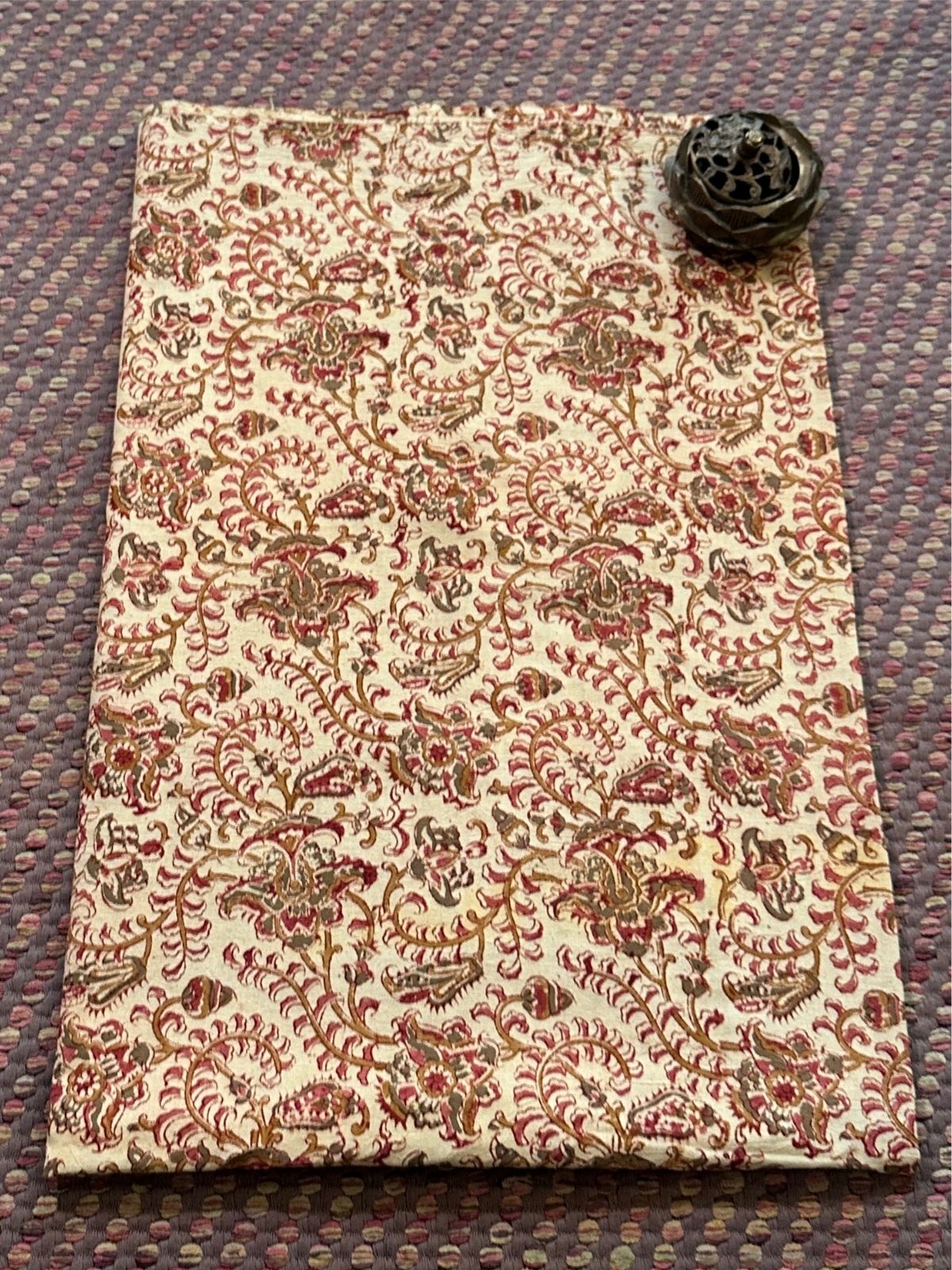 Pure Cotton Handblocked kalmkari Fabric