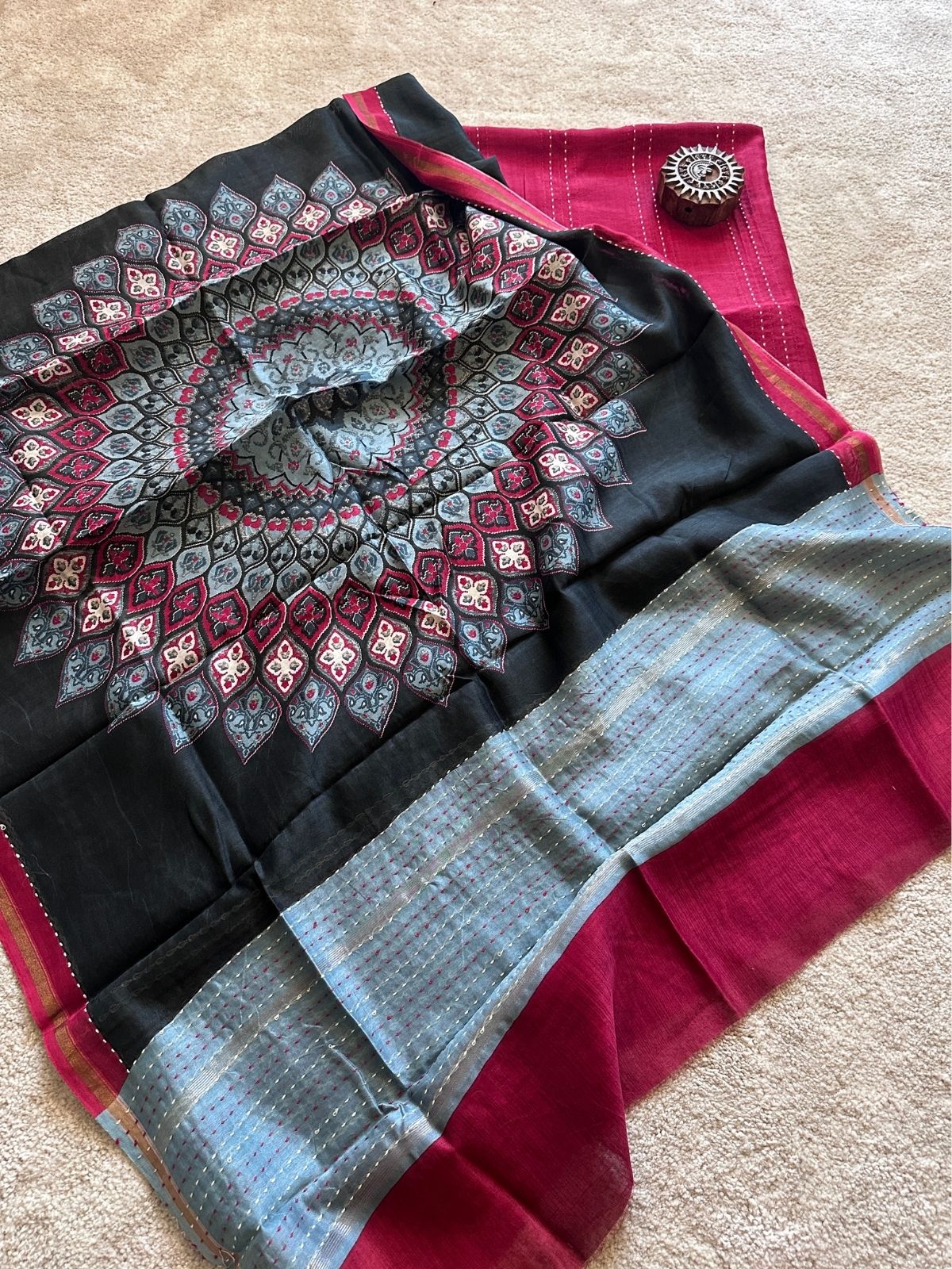 Gulmeher-Premium Maheshwari Silk Set