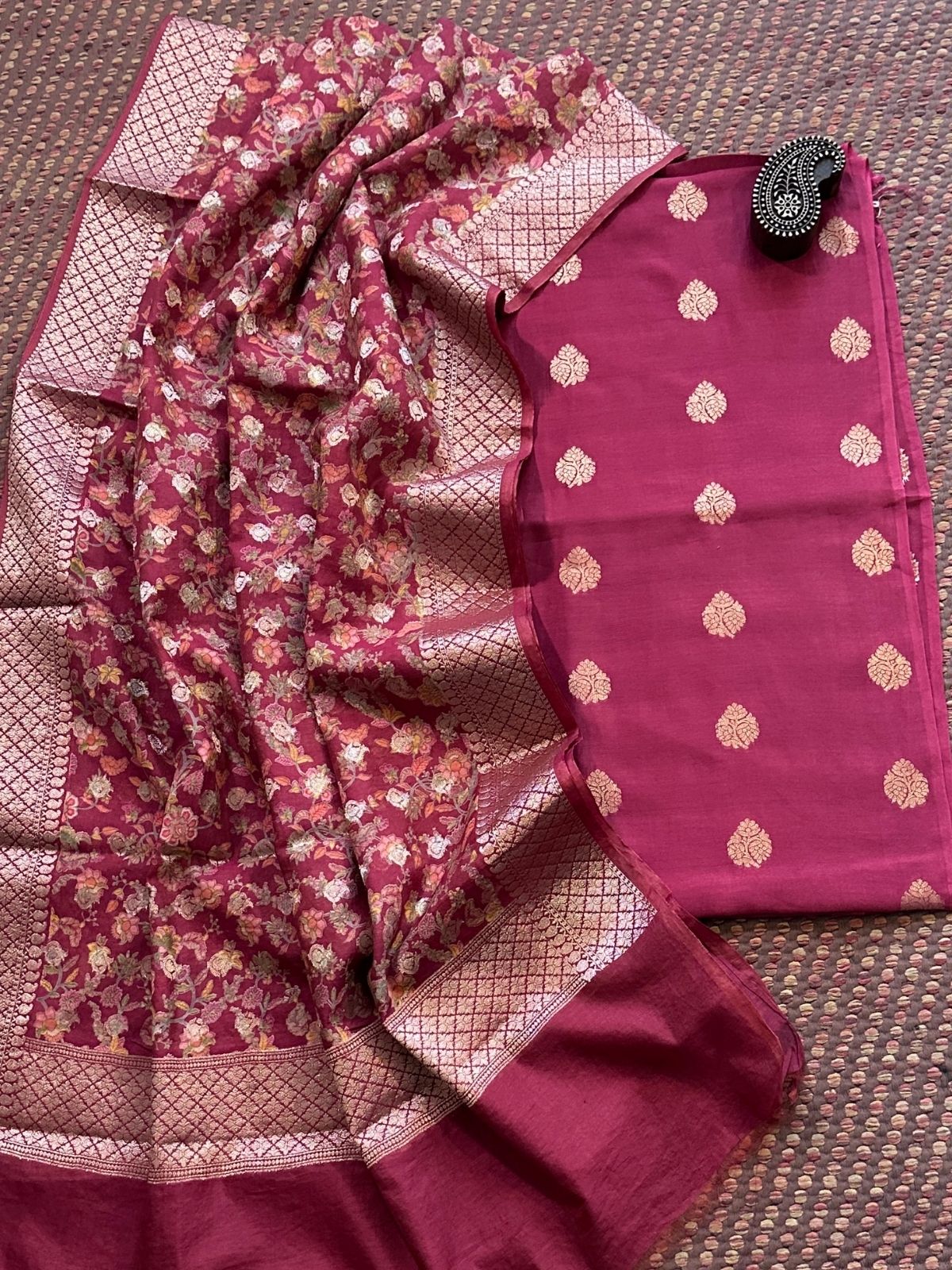 Maheshwari Silk with Benarsi Weave