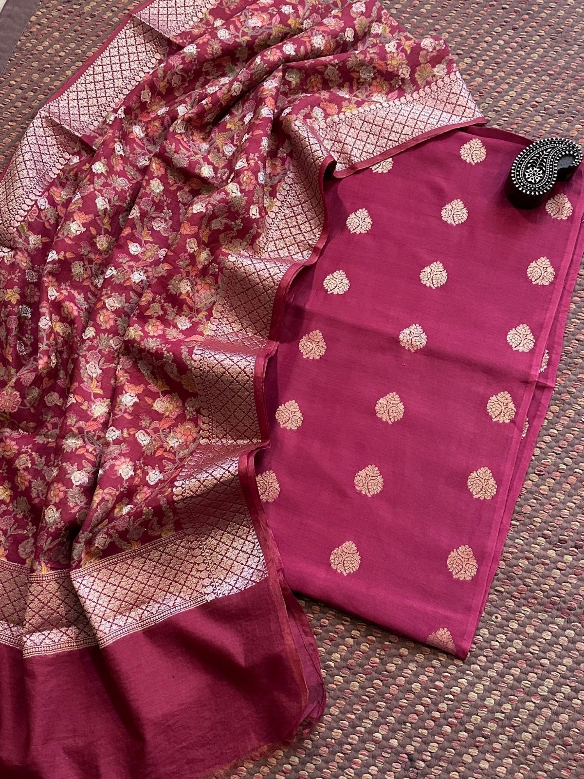 Maheshwari Silk with Benarsi Weave